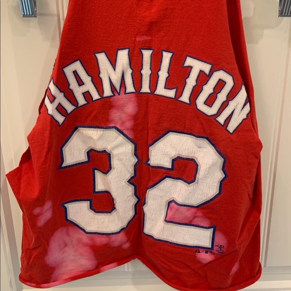 Texas rangers baseball cutoff tank top crop - Picture 2 of 5